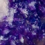 Lepidolite deep purple white freckles